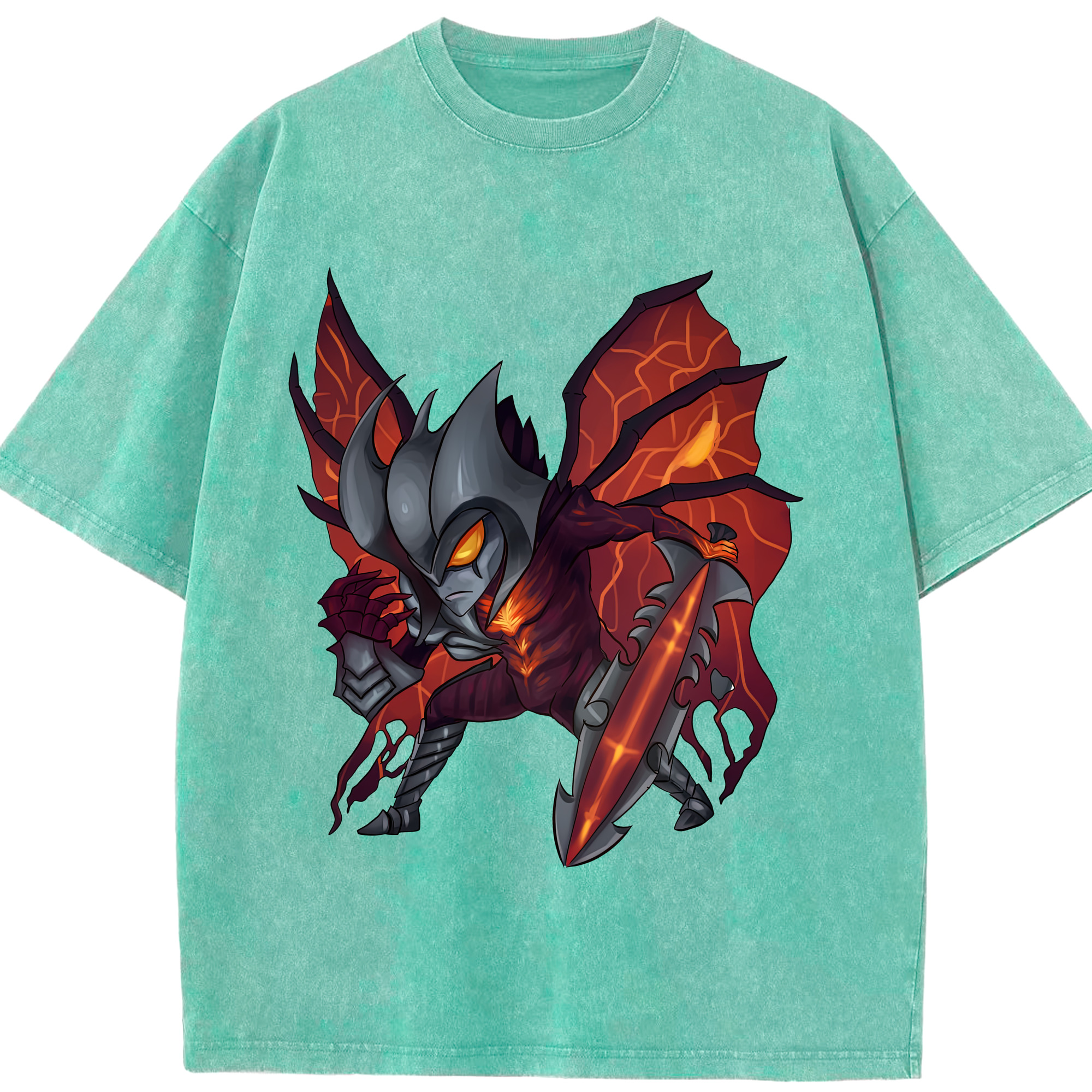 リーグ・オブ・レジェンド League of Legends LOL 綿100% ヴィンテージ風 半袖Tシャツ（フロントプリント）
